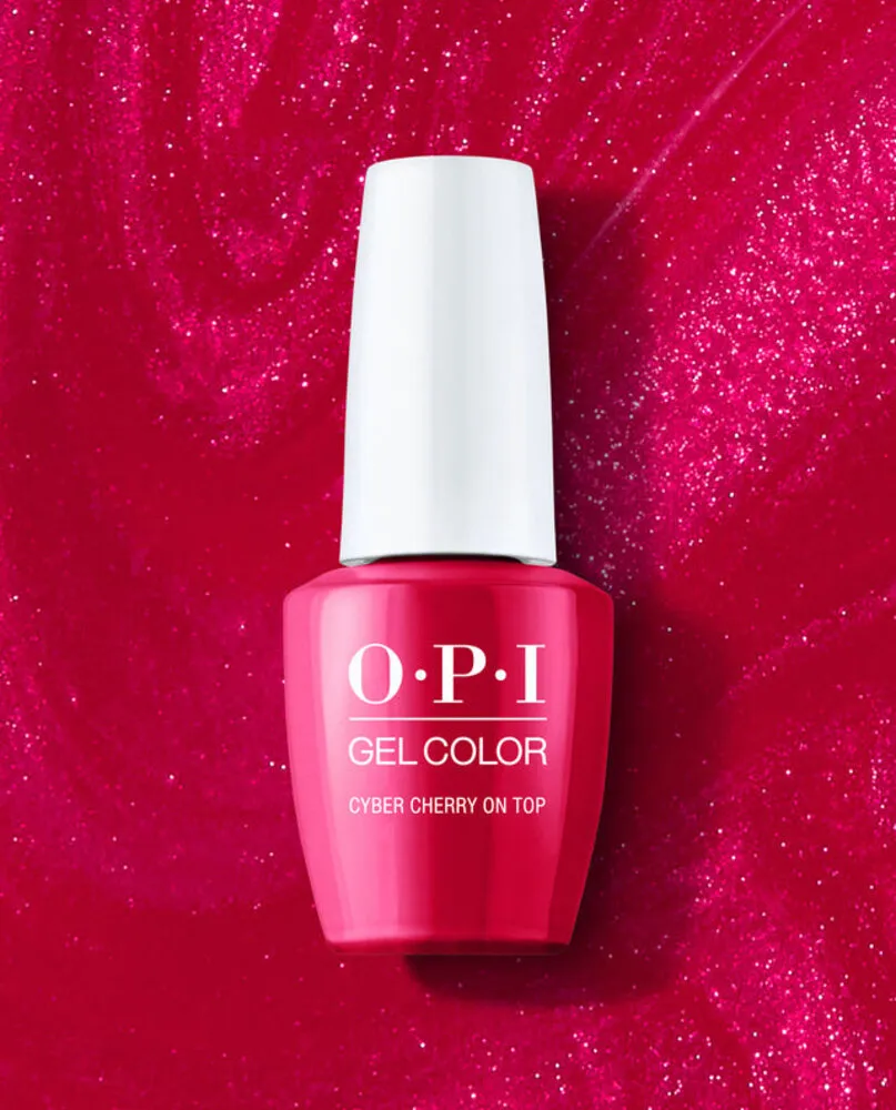 OPI - F014 - Gel - Cyber Cherry On Top (Metallic Mega Mix)