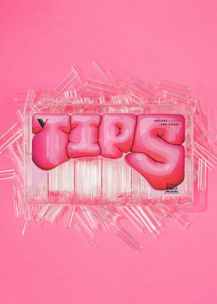 V Beauty Pure - V Tips Box - Square - Long