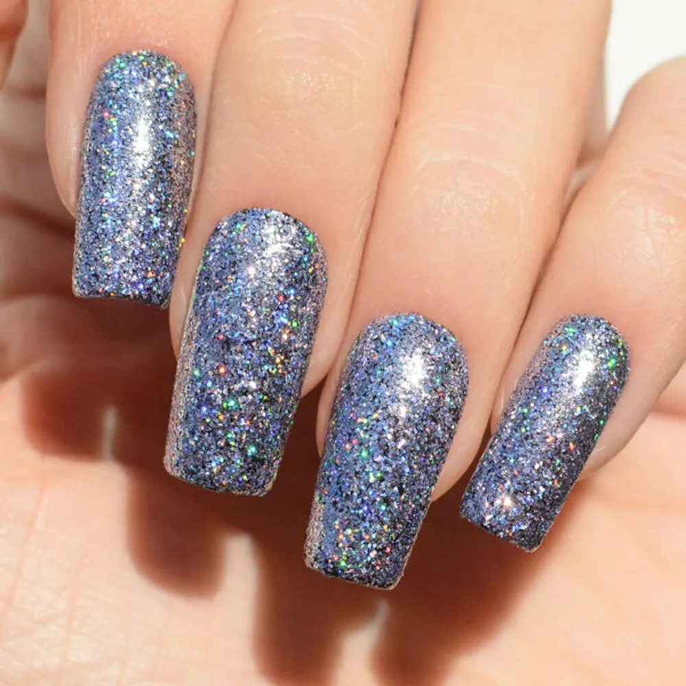 Pink Mask - Holographic Glitter - 1 - Nail Art