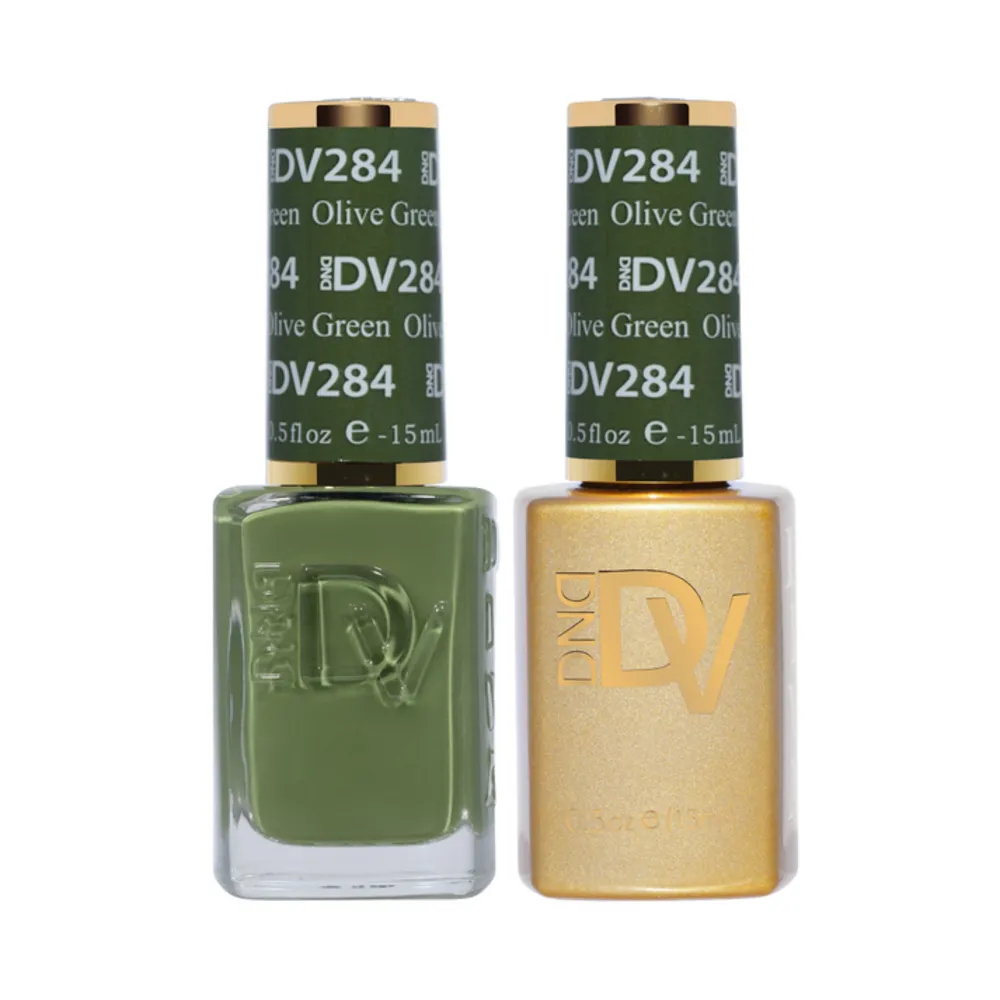 DND DIVA - 284 - Olive Green - DUO Polish