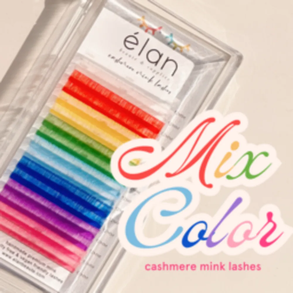 Elan - Lash - Cashmere Mink - Mix Color - 0.05 - CC Curl - 15mm