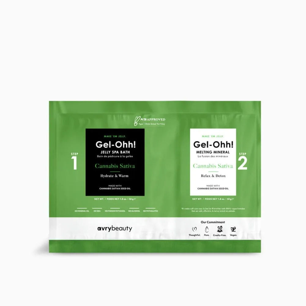 Gel-Ohh! - Jelly Spa Bath - Cannabis Sativa - 1 ct