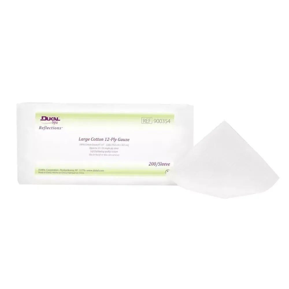 Dukal Spa - Large Cotton Gauze - 200 ct