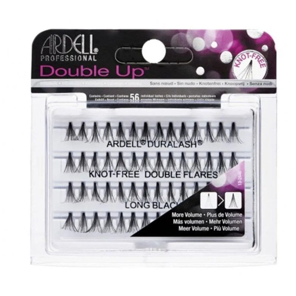 Ardell - Double Up - Knot-Free Double Flares - Long Black