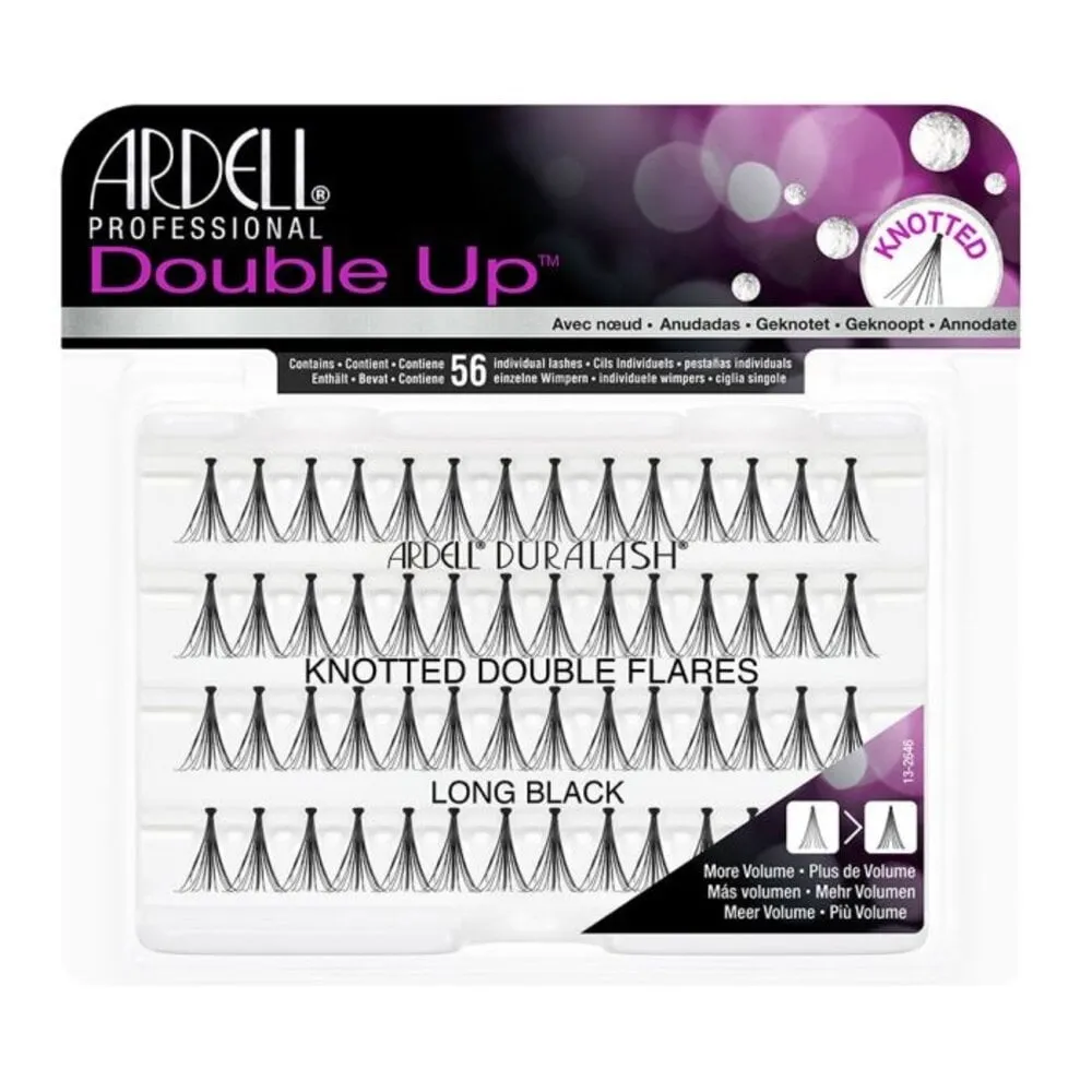 Ardell - Double Up - Knotted Double Flares - Long Black