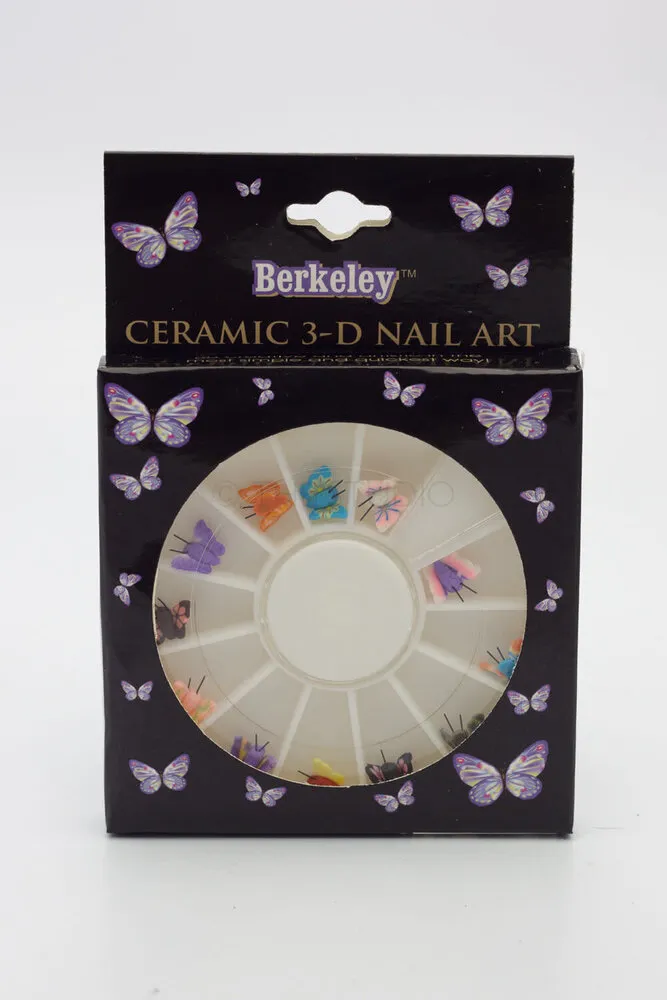 Berkeley - Nail Art 3D Ceramic - Butterflies