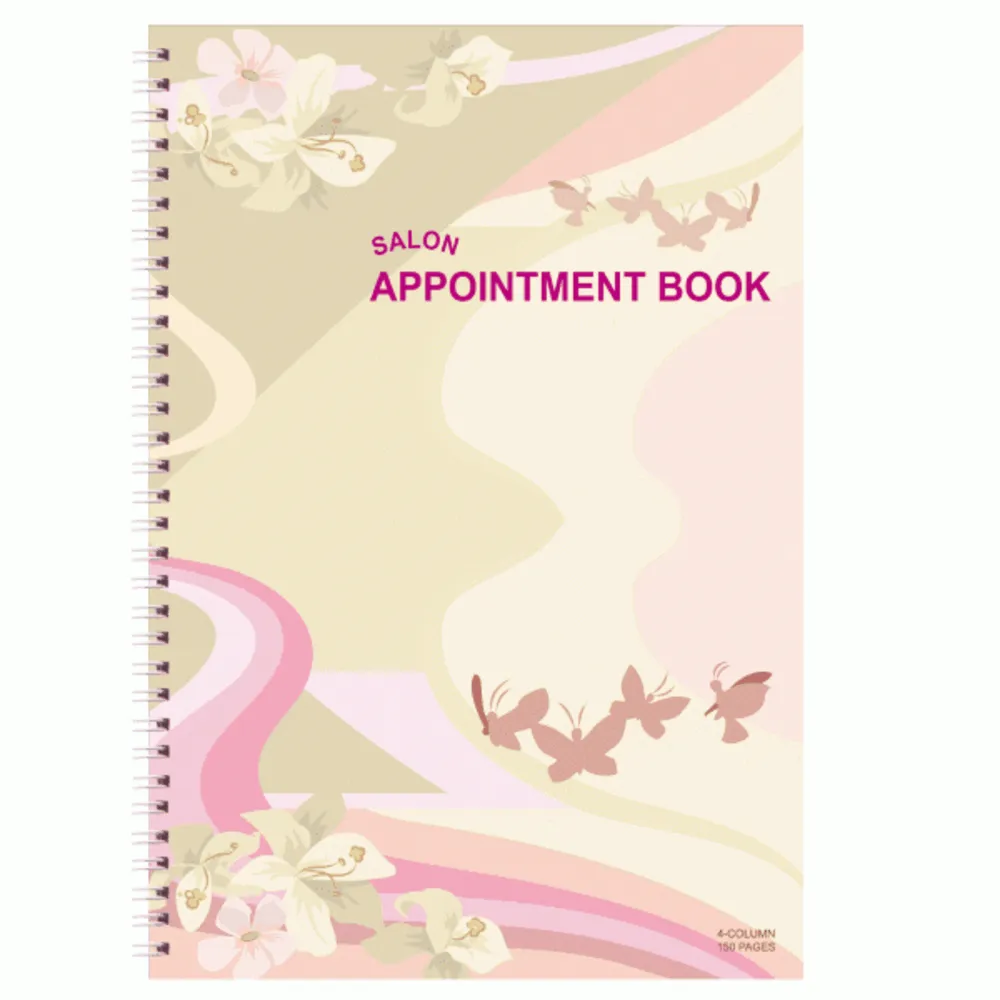 Berkeley - Appointment Book - Butterflies - 4 column - 150 pages - AB104