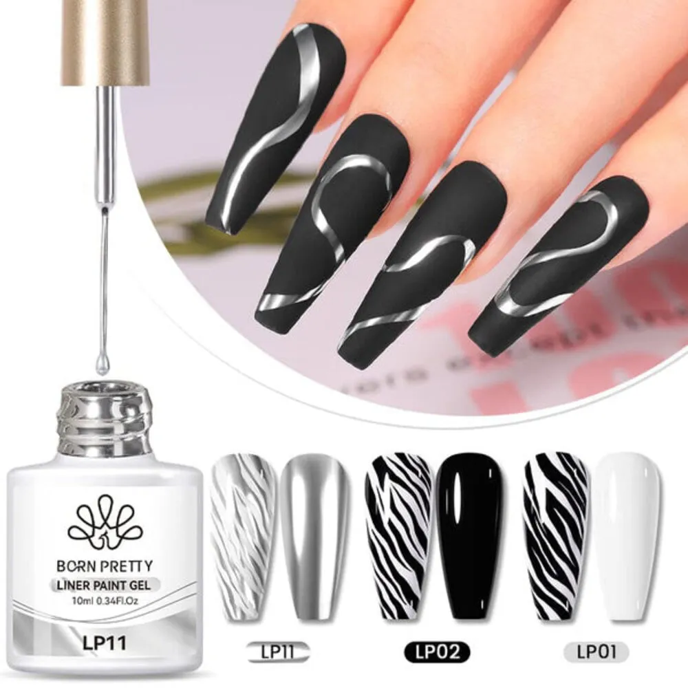 Born Pretty - Liner Paint Gel - .34 fl oz - LP02
