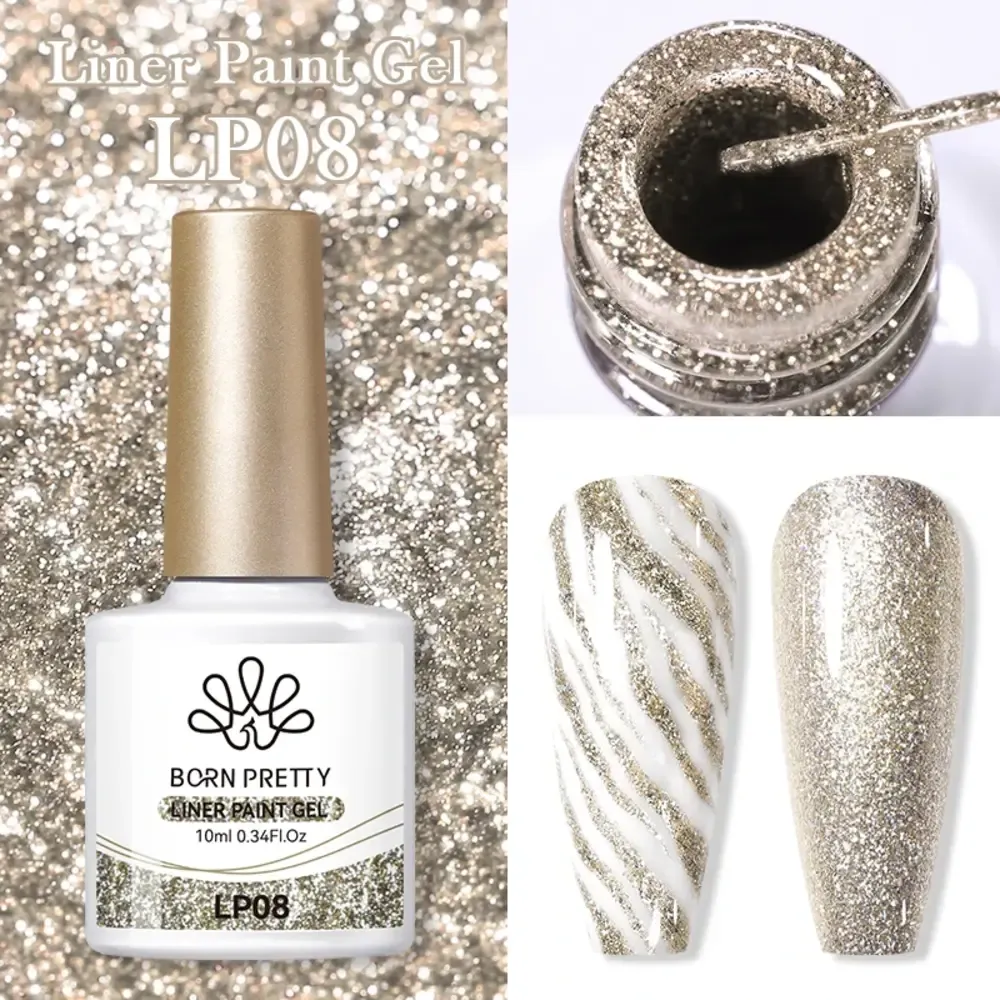 Born Pretty - Liner Paint Gel - .34 fl oz - LP08