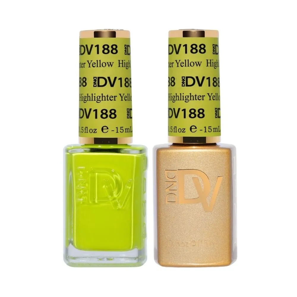 DND DIVA - 188 - Yellow Highlighter - DUO Polish