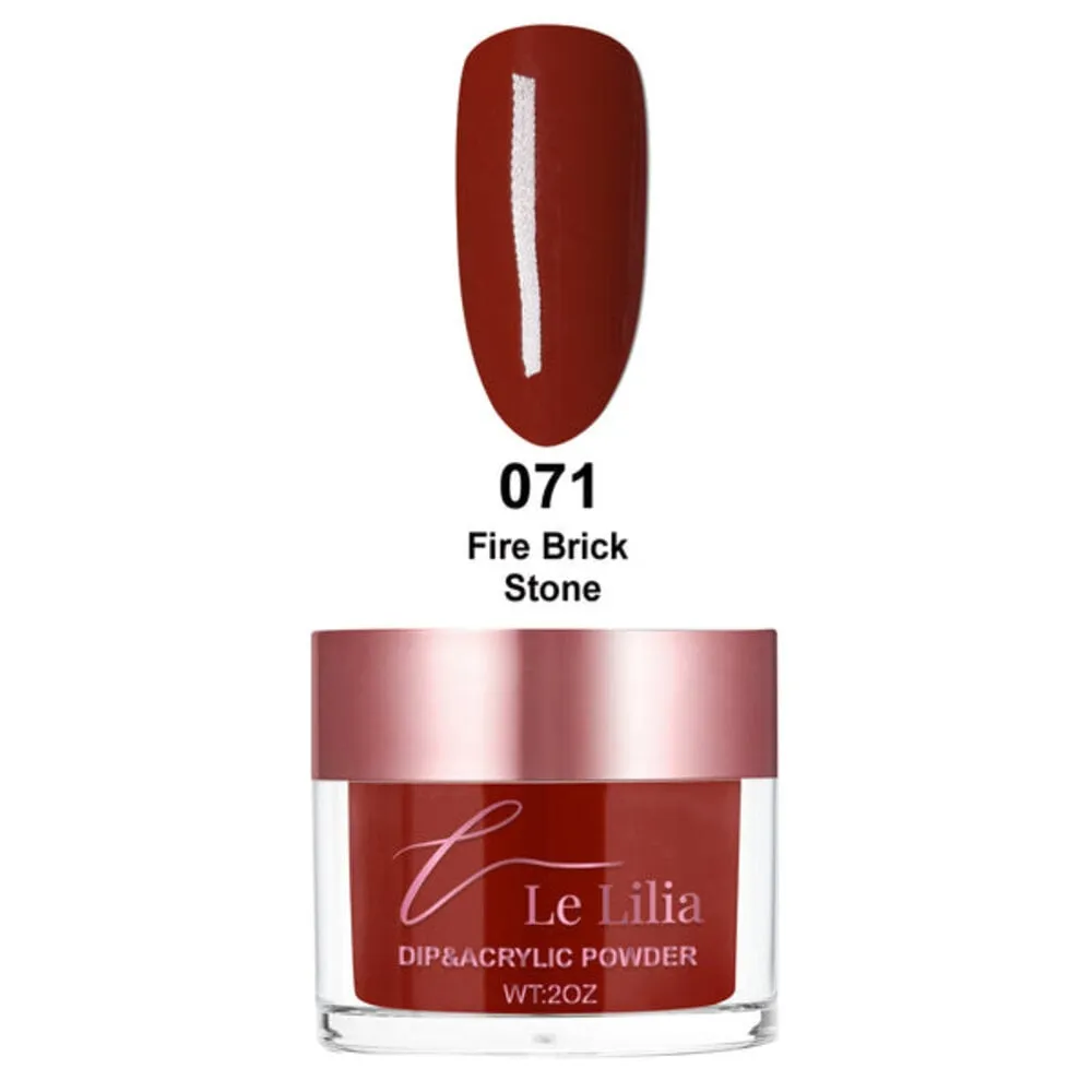 Le Lilia - 071 - Fire Brick Stone - AIO Powder - 2 oz