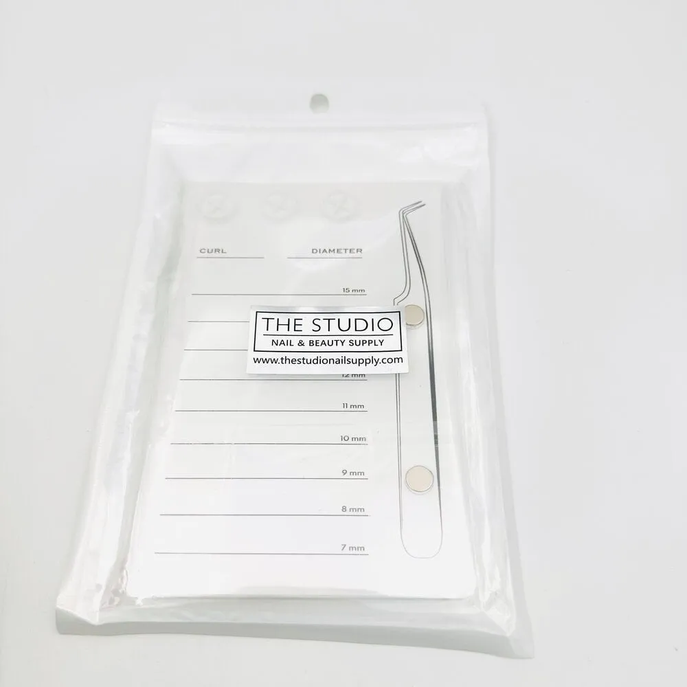 The Studio - Acrylic Lash Palette - White - 9 x 14 cm