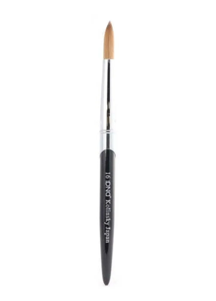 DND - Kolinsky Acrylic Brush - Black - #16