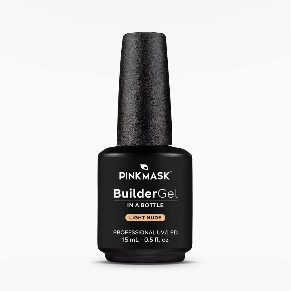 Pink Mask - Builder Gel in Bottle - Light Nude - .5 fl oz