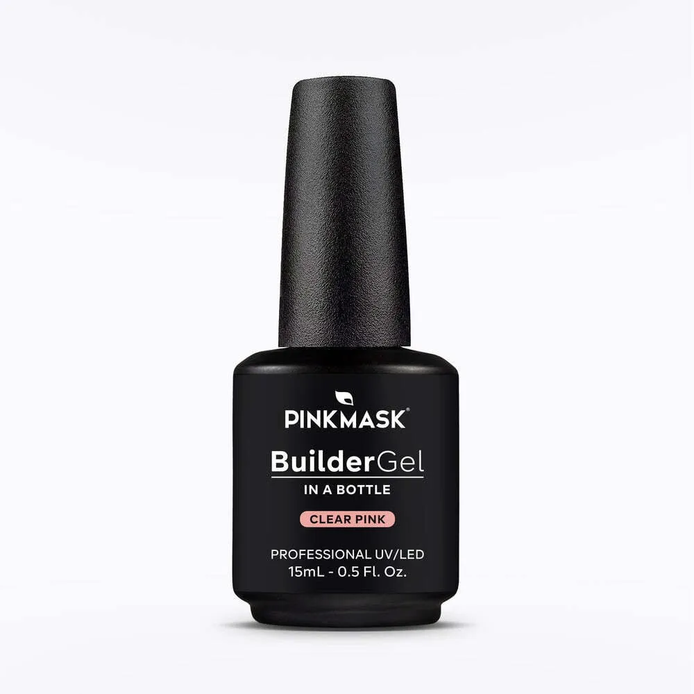Pink Mask - Builder Gel in Bottle - Clear Pink - .5 fl oz