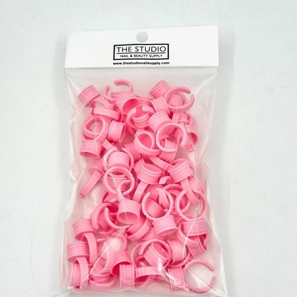 The Studio - Lash Glue Rings - Pink - 2 - 50 ct