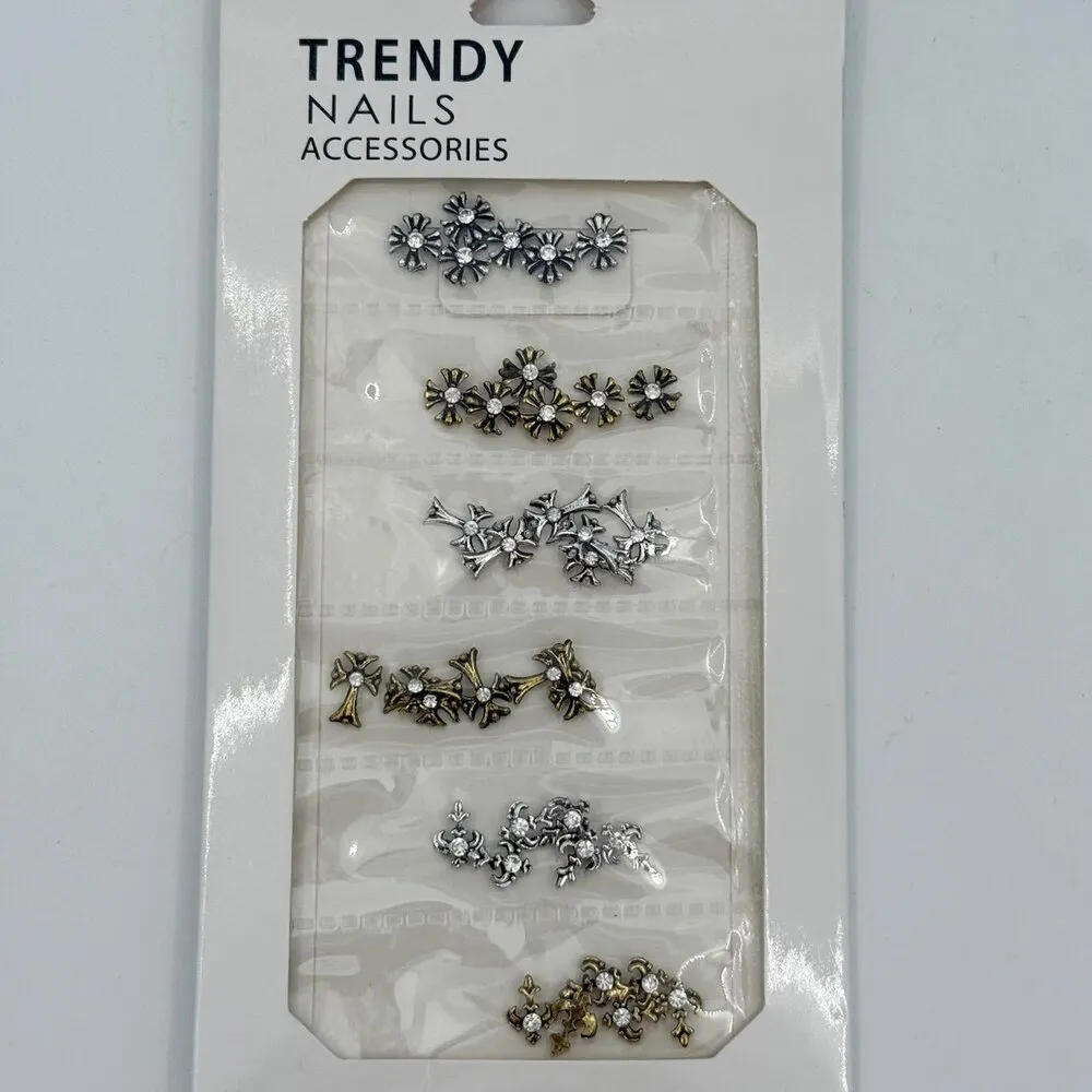 Trendy - Gold and Silver Crosses - 36 pcs