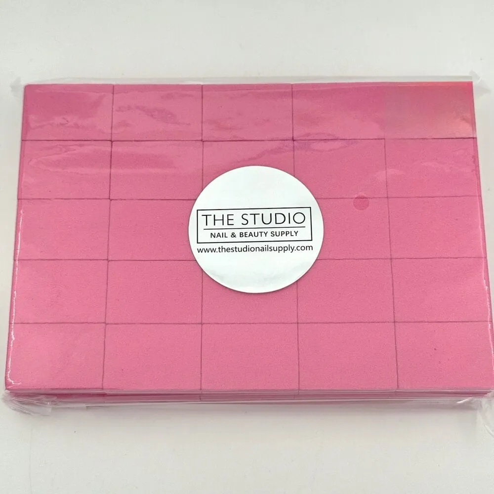 The Studio - Mini Buffers - Pink - 100/180 Grit - 50 ct