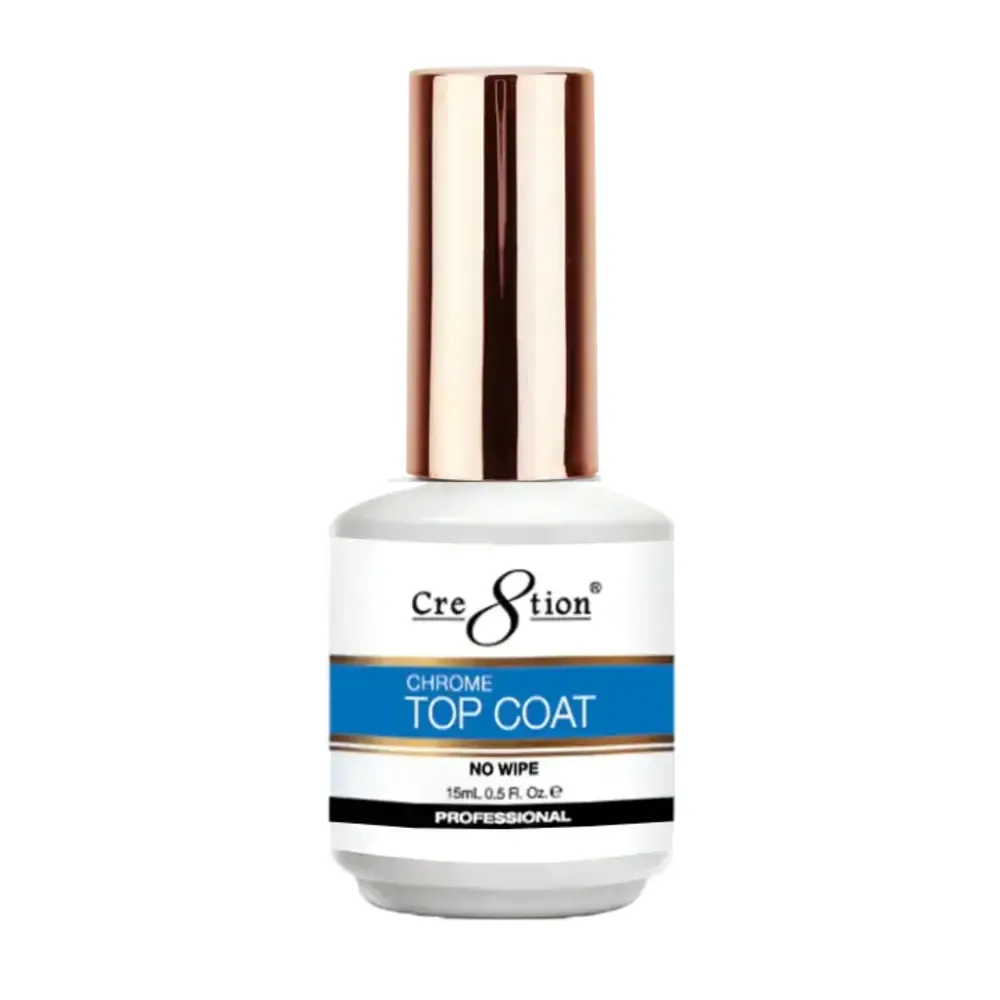 Cre8tion - Gel - Chrome Top Coat - No Wipe - .5 fl oz