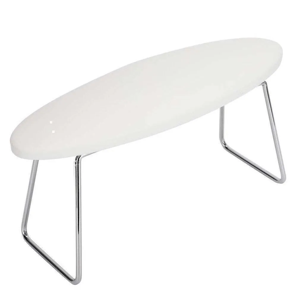 Manicure Leather Arm Rest - Oval - White
