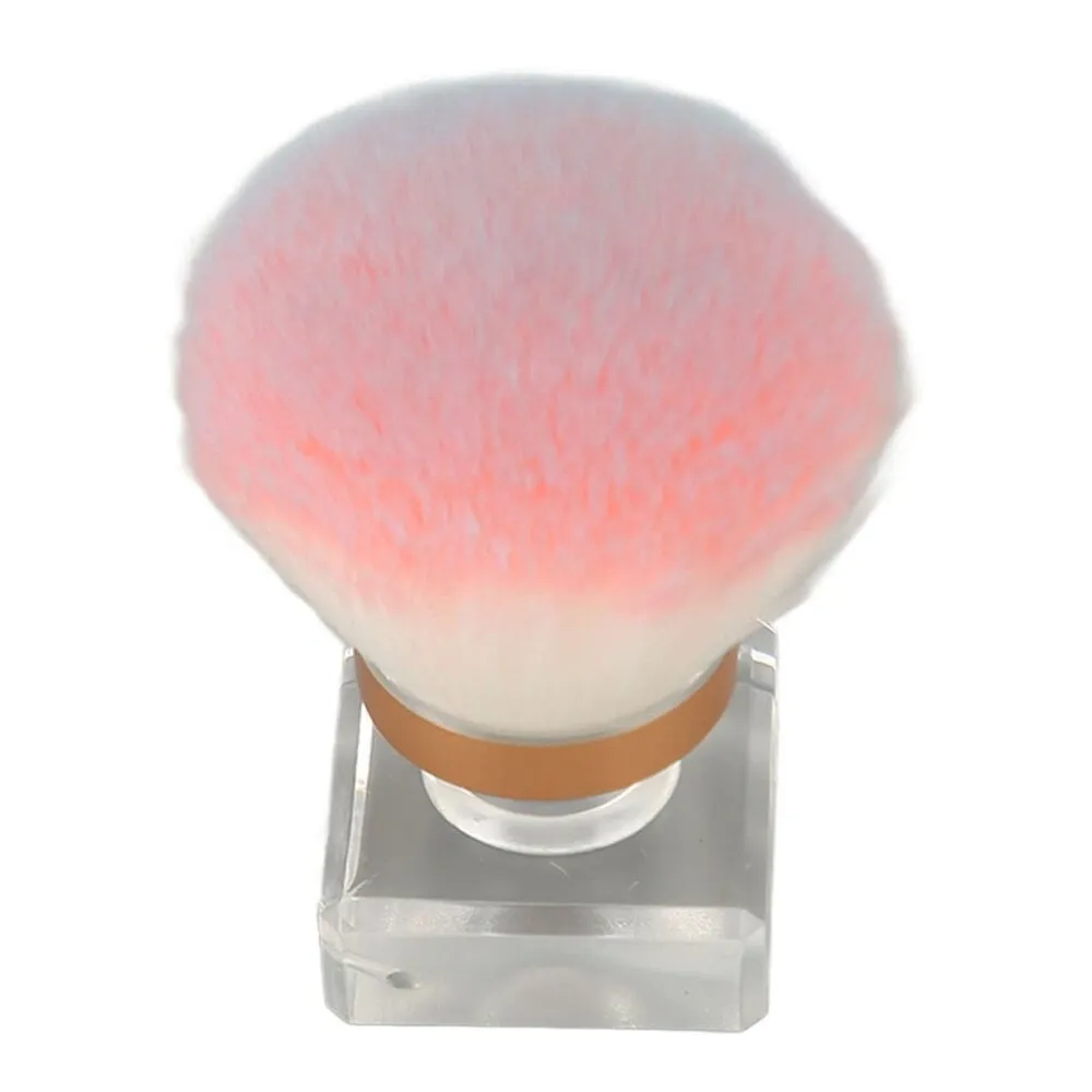 The Studio - Dust Brush w/ Square Stand - Round - Pink/Blue