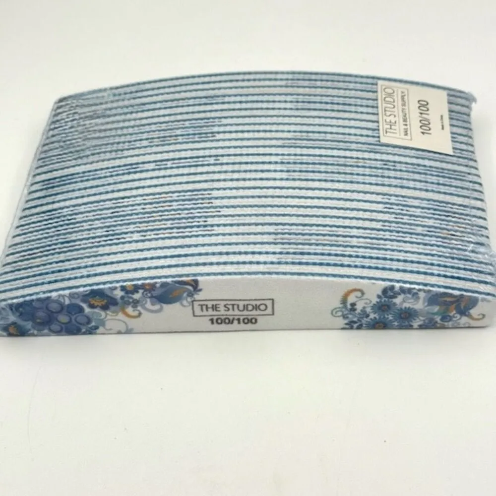 The Studio - Files - Oval - 100/100 - Zebra/ Blue - Gear Flowers - 25 Count