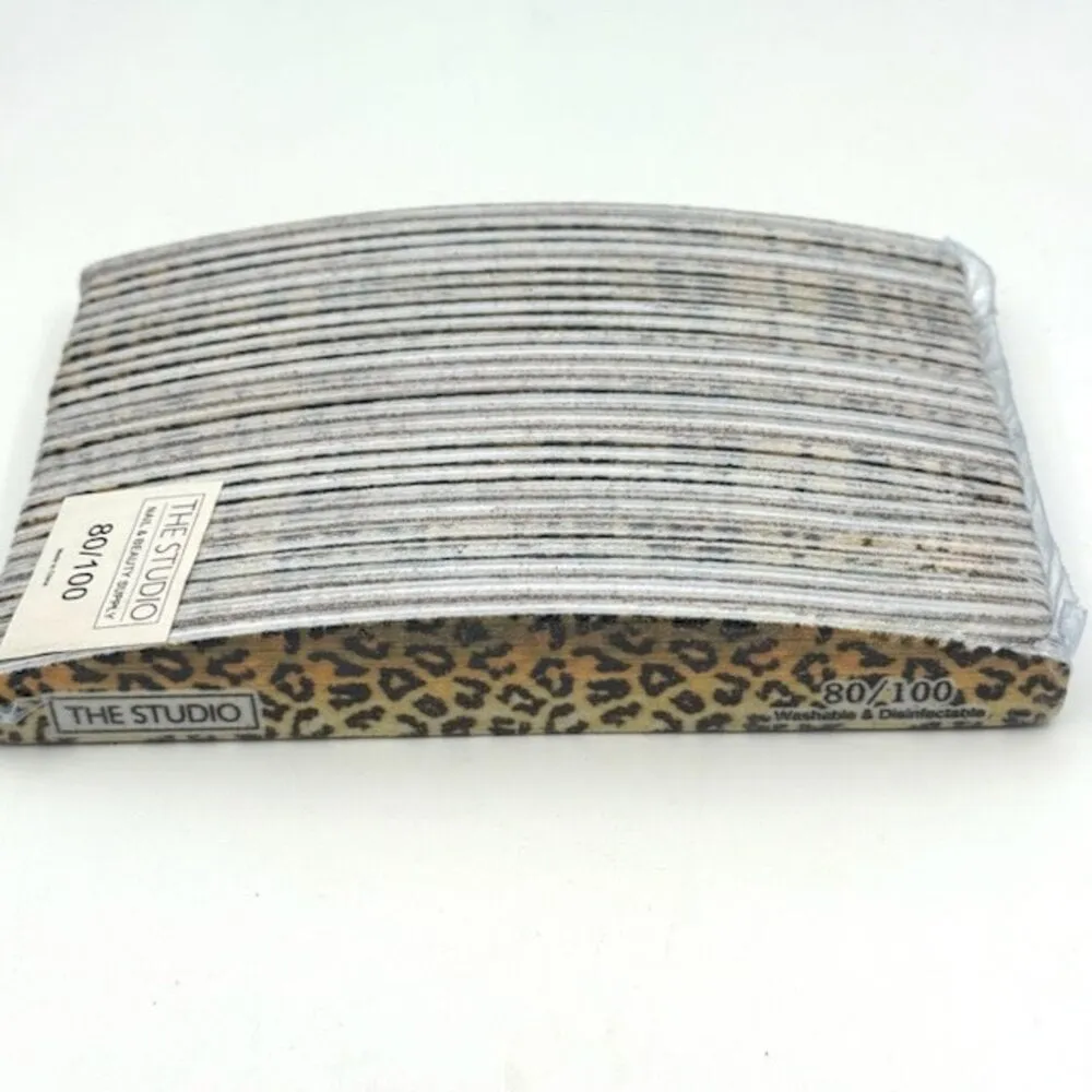 The Studio - Files - Oval - 80/100 - Brown/Yellow - Leopard - 25 Count