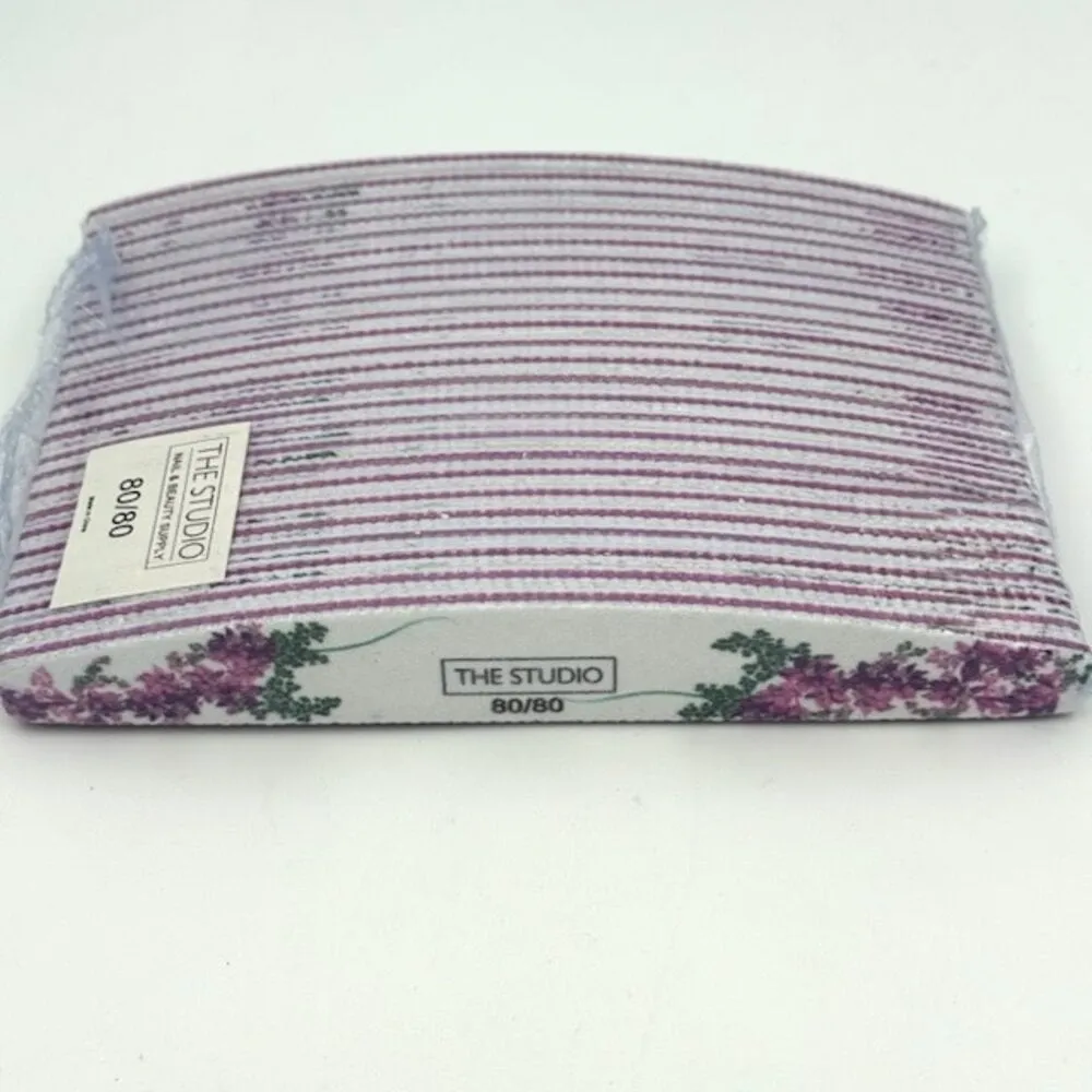 The Studio - Files - Oval - 80/80 - Zebra/ Purple - Purple Flowers - 25 Count