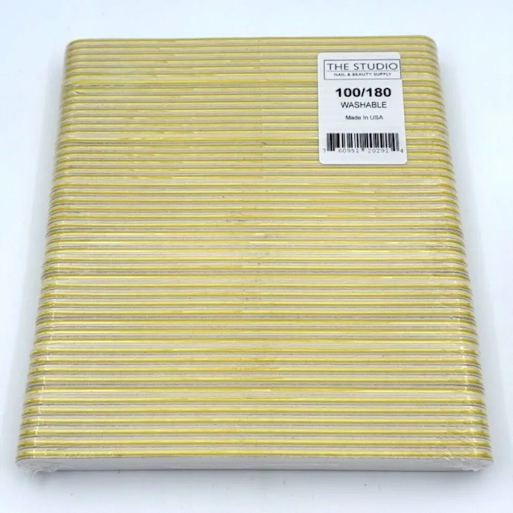 The Studio - Files - Regular - 100/180 - White/ Yellow - 50 Count