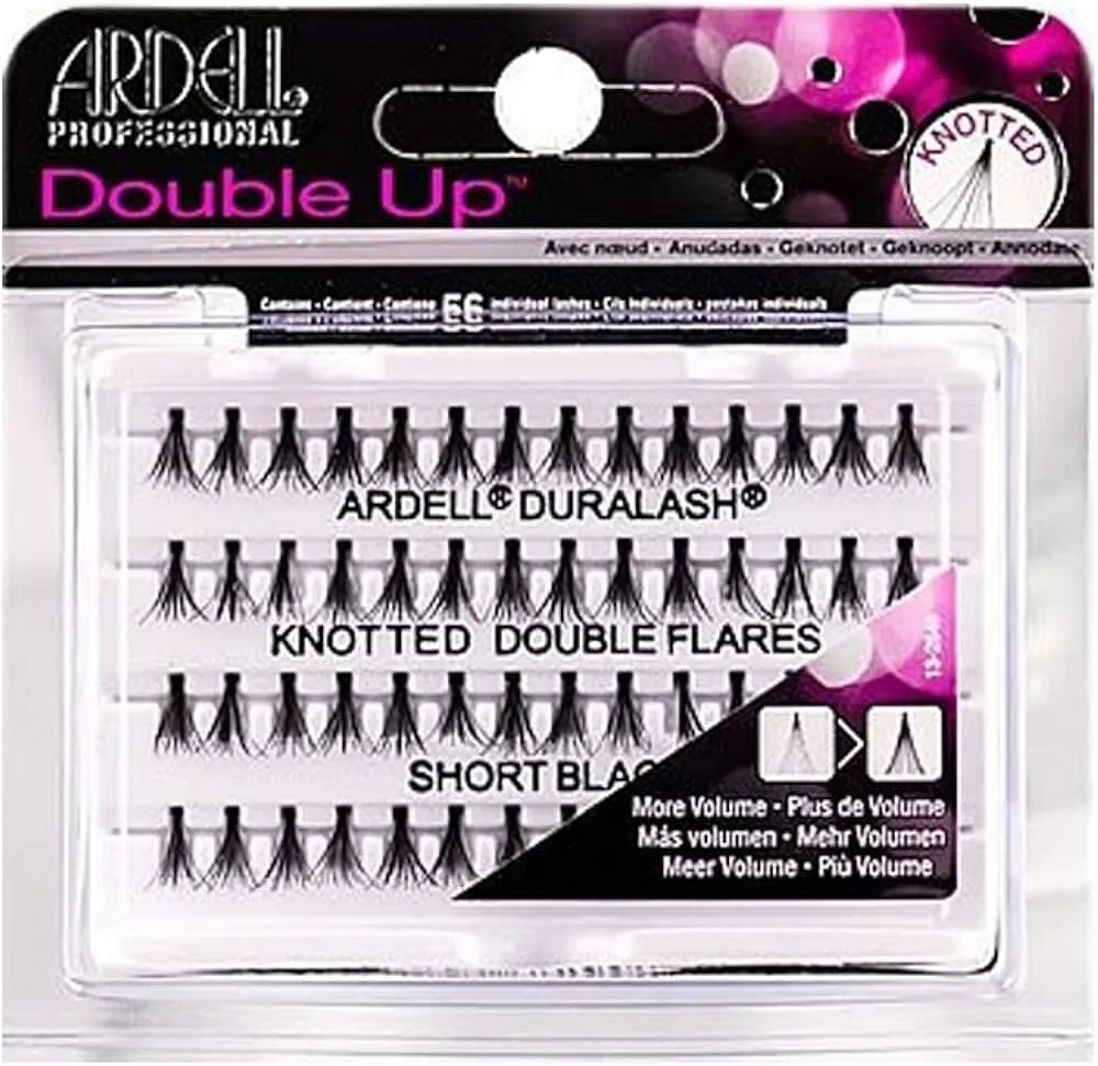 Ardell - Double Up - Knotted Double Flares - Short Black