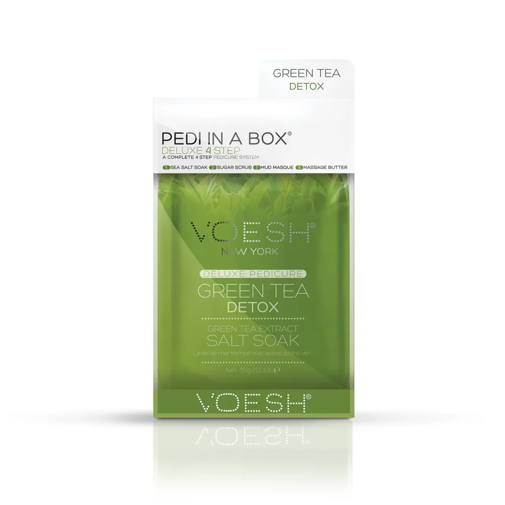 Voesh - 4 step - Pedi In A Box - Green Tea Detox - 1 ct