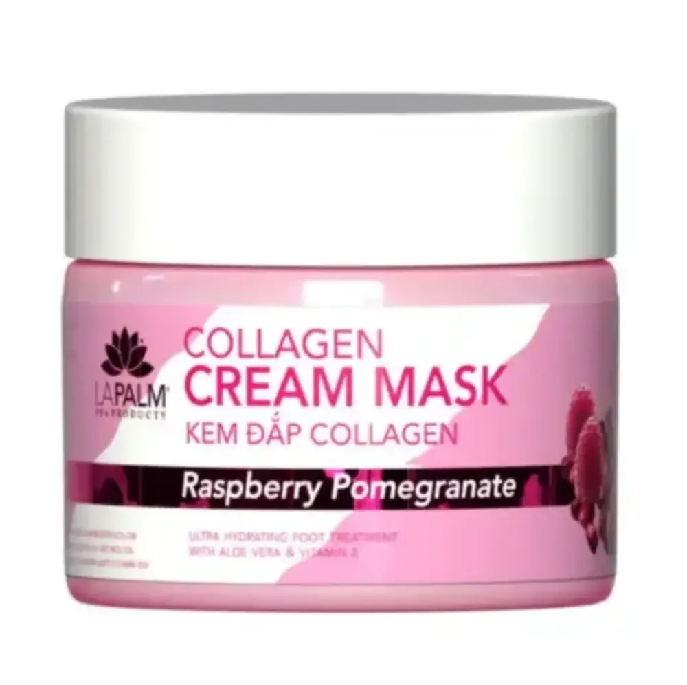 La Palm - Step 4 - Collagen Cream Mask - 12 oz - Raspberry Pomegranate