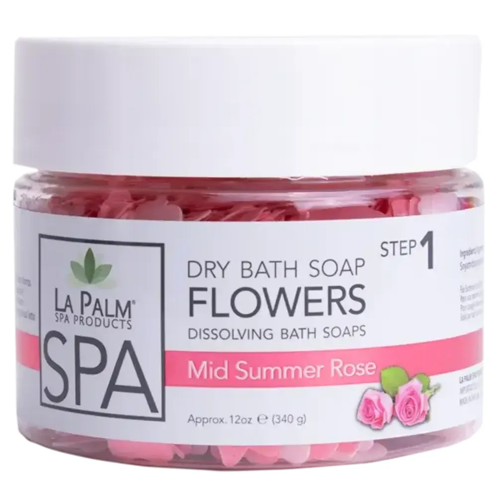La Palm - Step 2 - Jojoba Pedi Scrub - 12 oz - Mid Summer Rose