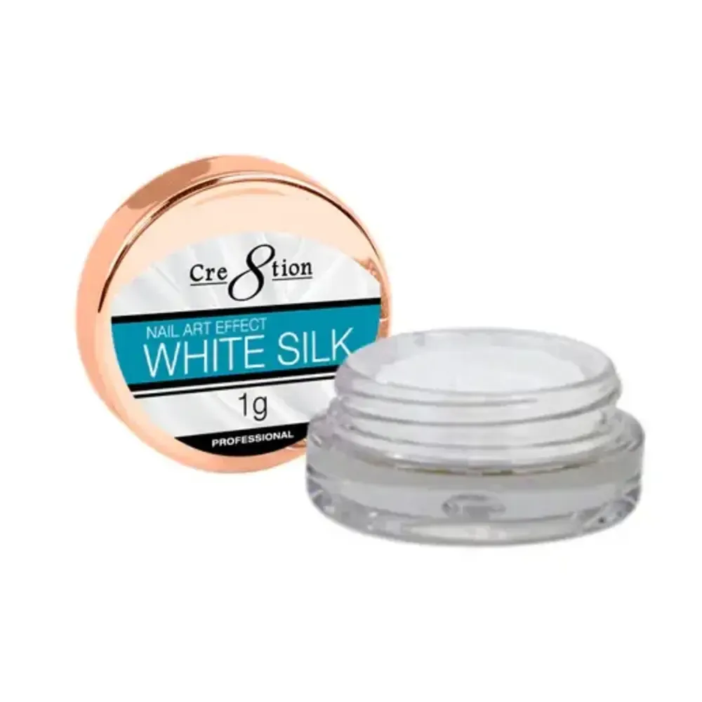 Cre8tion - Nail Art Chrome - White Silk - 1 g