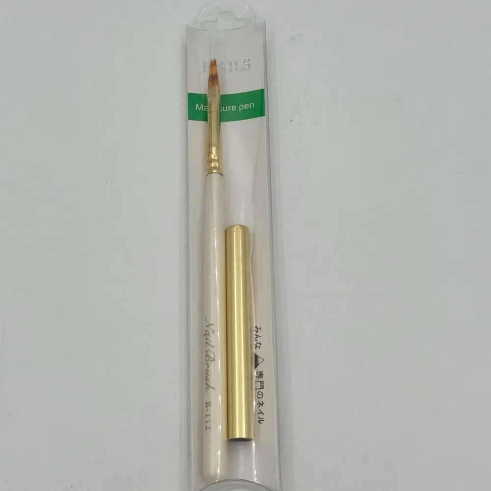 The Studio - Nail Art Brush - White/Gold - B-112