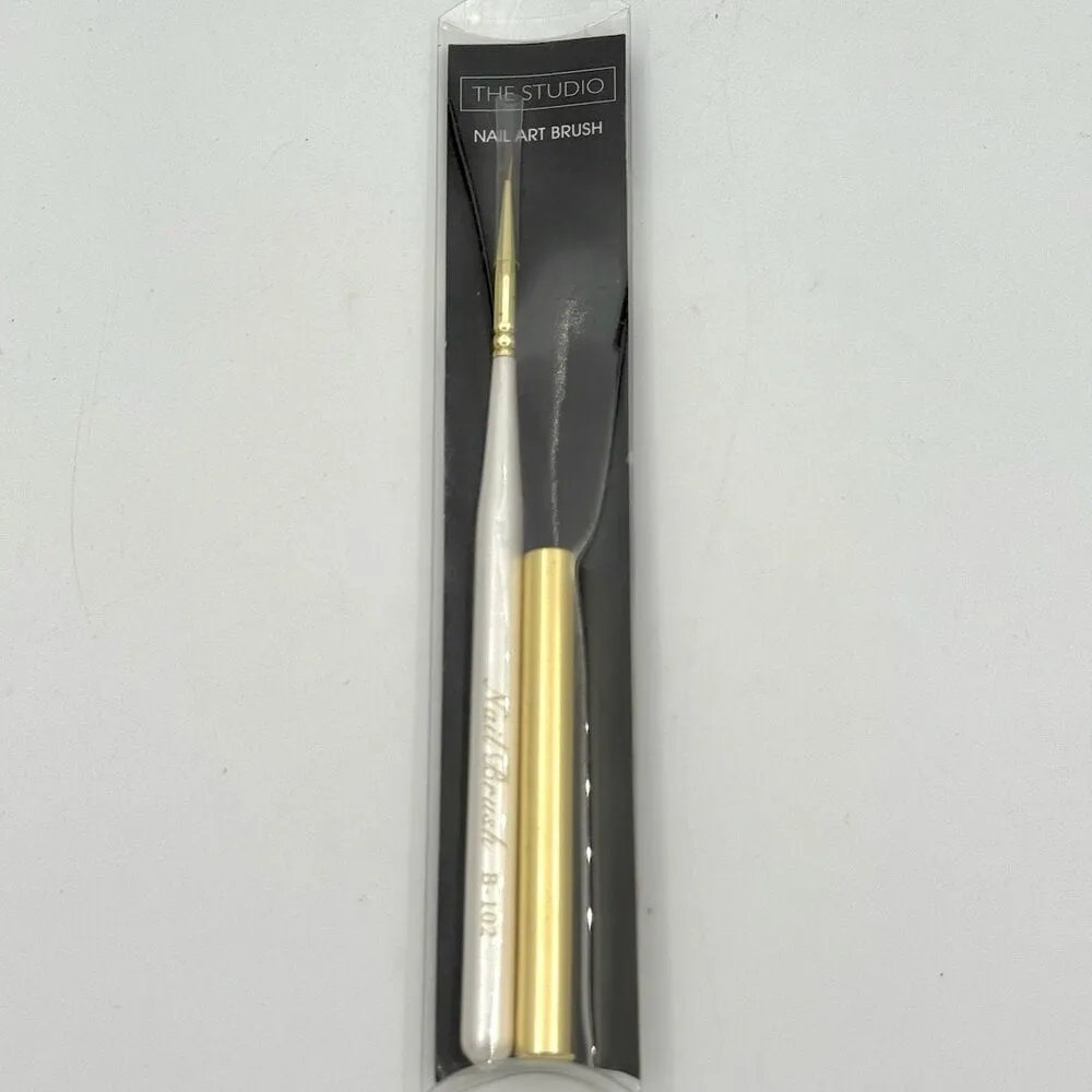 The Studio - Nail Art Brush - White/Gold - B-102