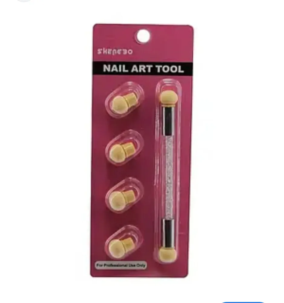 Nail Art Dotting Sponge Pen Tool - Pink