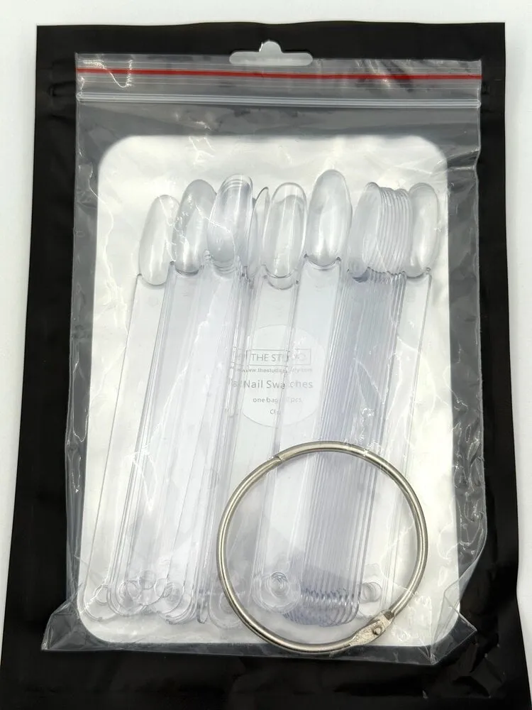 Tip Color Swatch - Individuals - Round Clear - 50 count