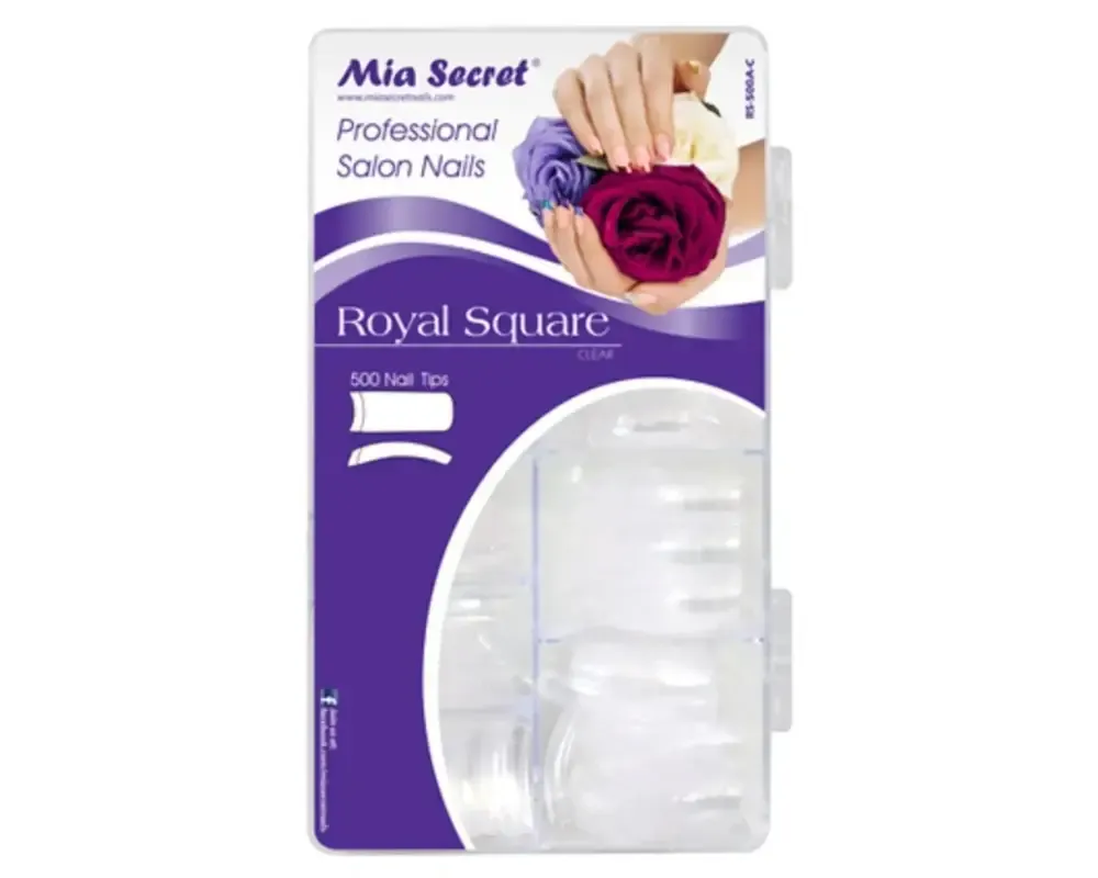 Mia Secret - Tip Box - Royal Square - Clear - 500 pcs