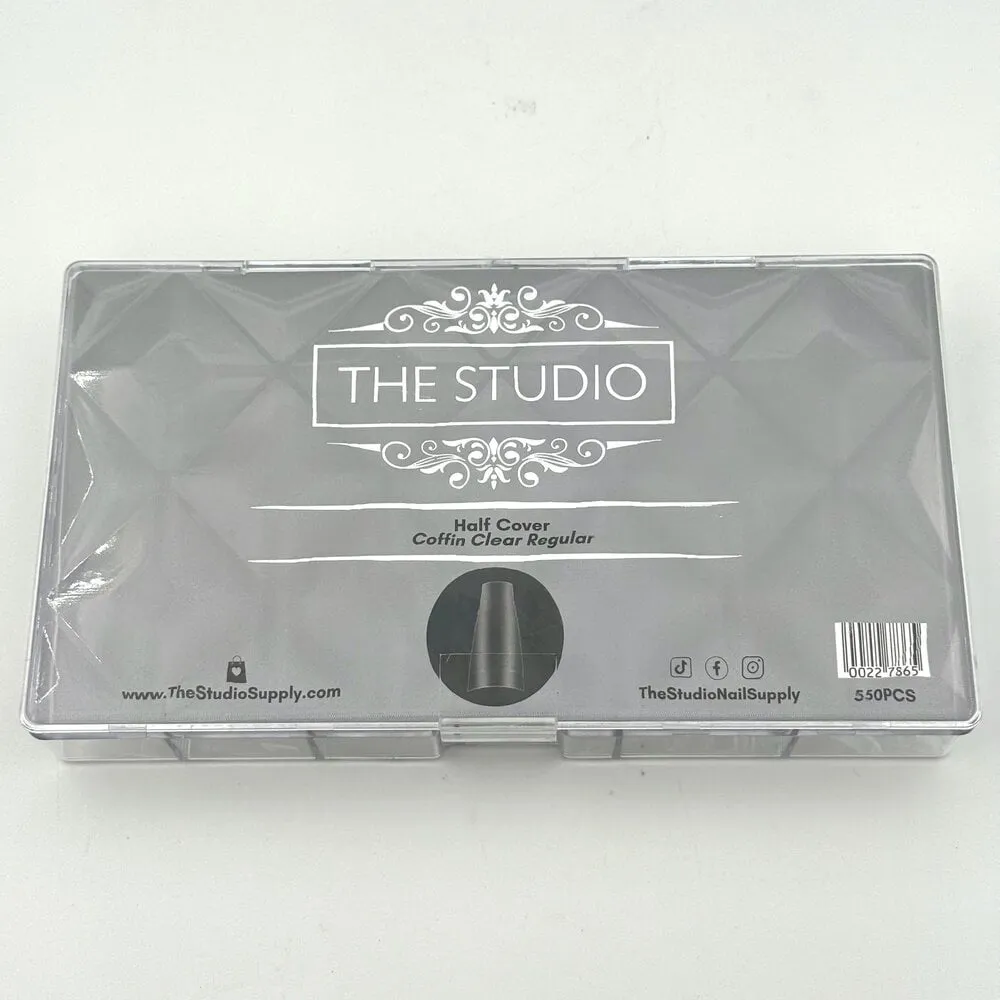 The Studio - Tip Box - Half Cover - Coffin Clear - Regular