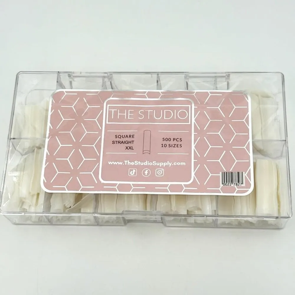 The Studio - Tip Box - Half Cover - Square Straight Natural - XXL