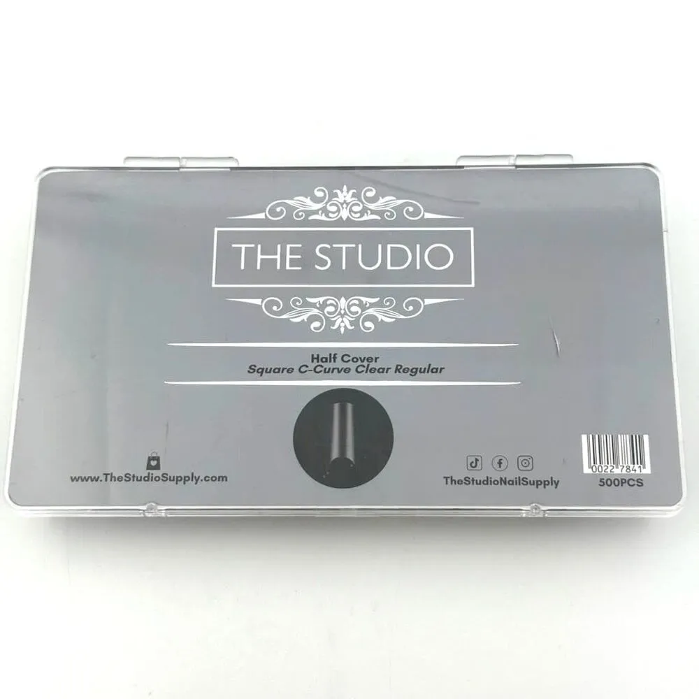 The Studio - Tip Box - Half Cover - C Curve Clear - Regular
