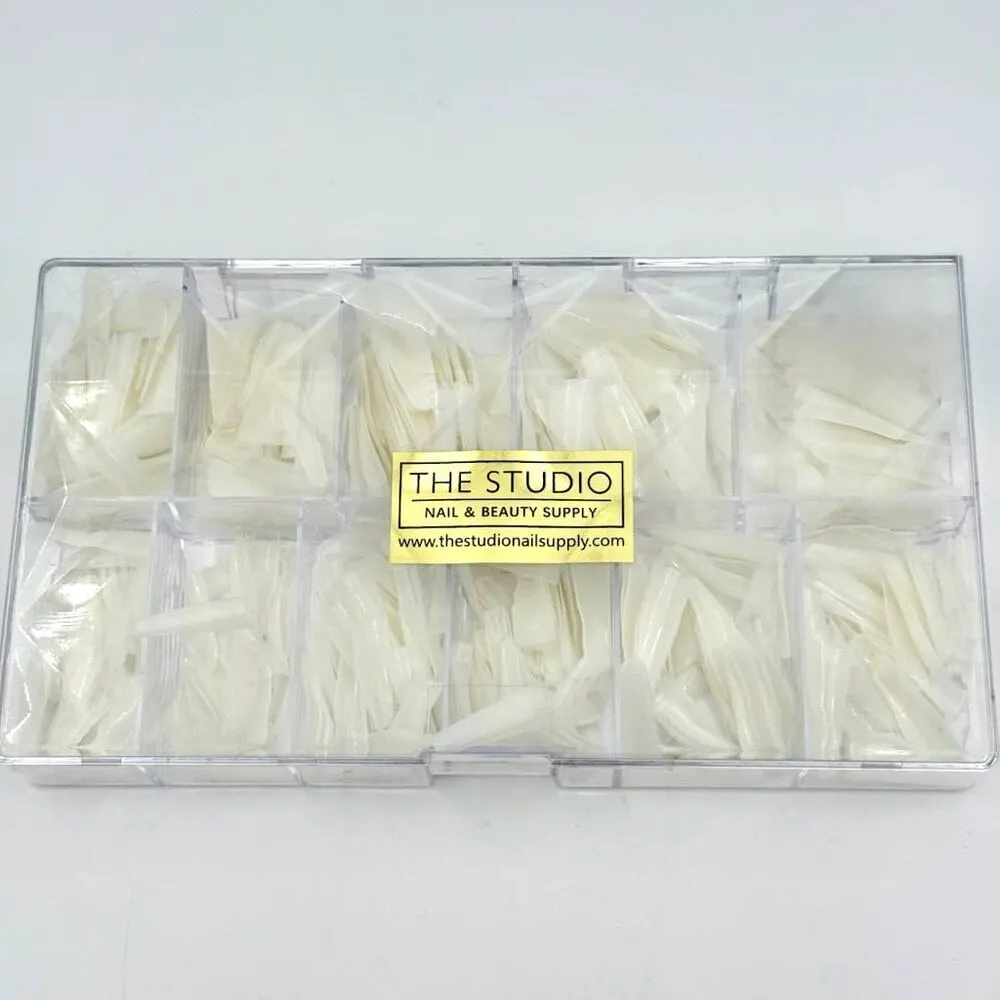 The Studio - Nail Tip Box - Coffin Natural - Long