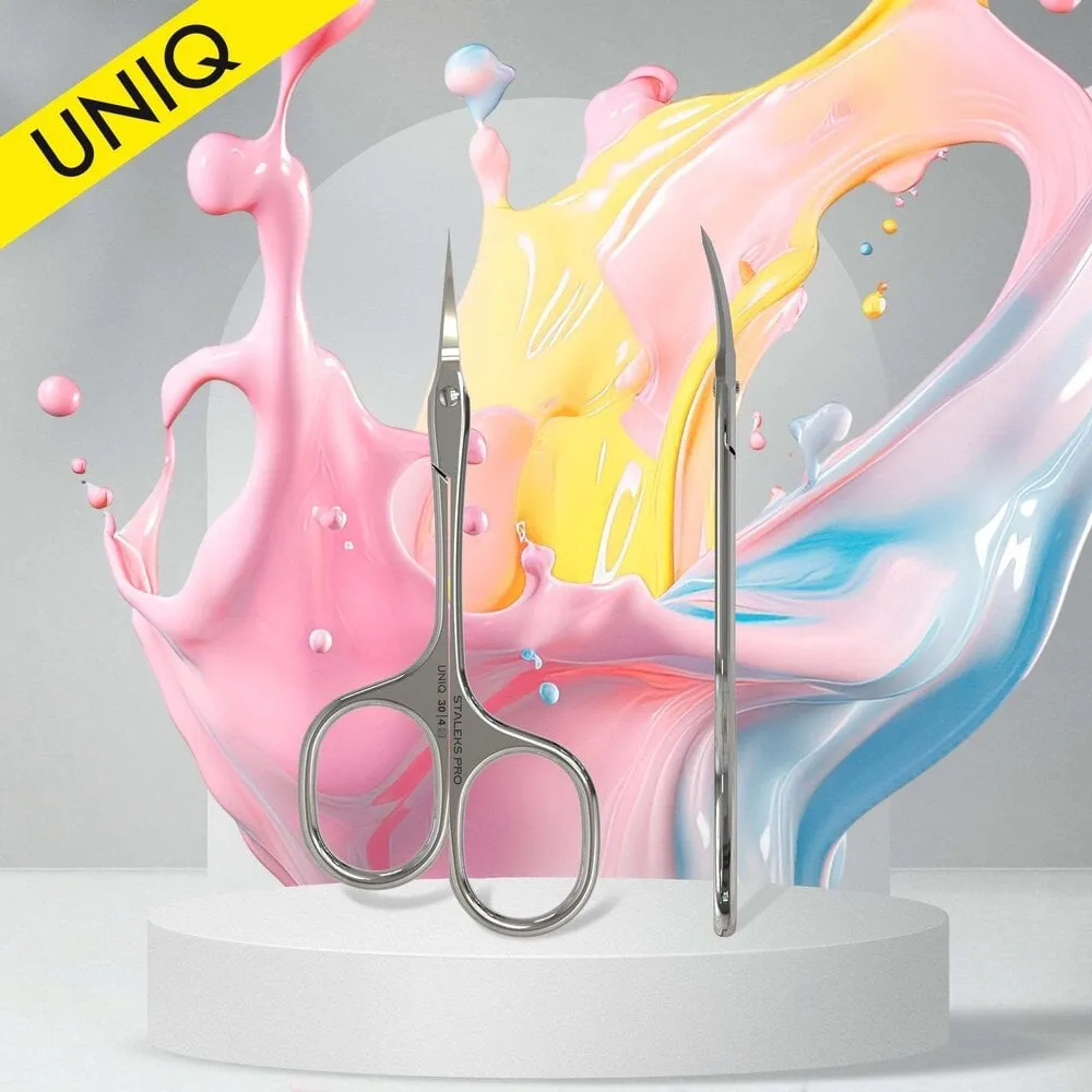 Staleks - Pro Cuticle Scissors - Asymmetric - Uniq 30 - Type 4 - SQ-30-4