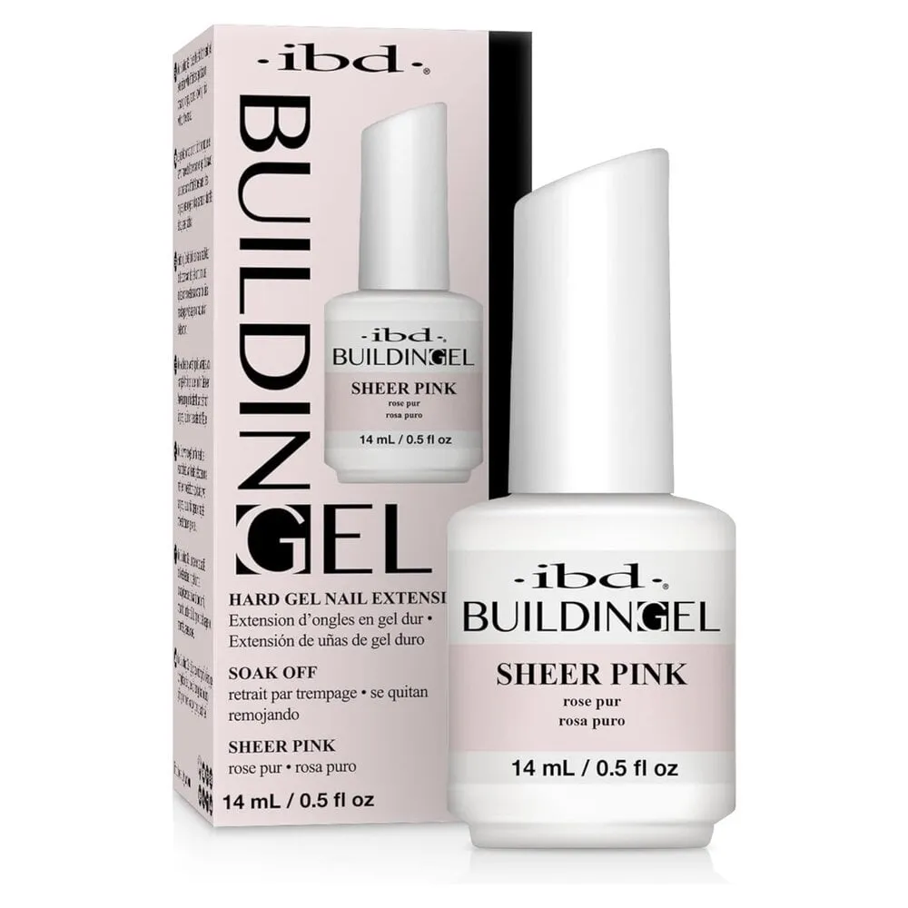 ibd - Building Gel Bottle - Sheer Pink - .5 oz