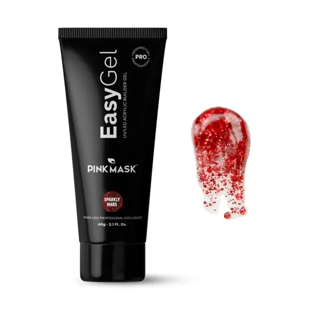 Pink Mask - Easy Gel - Sparkly Mars - 2 oz