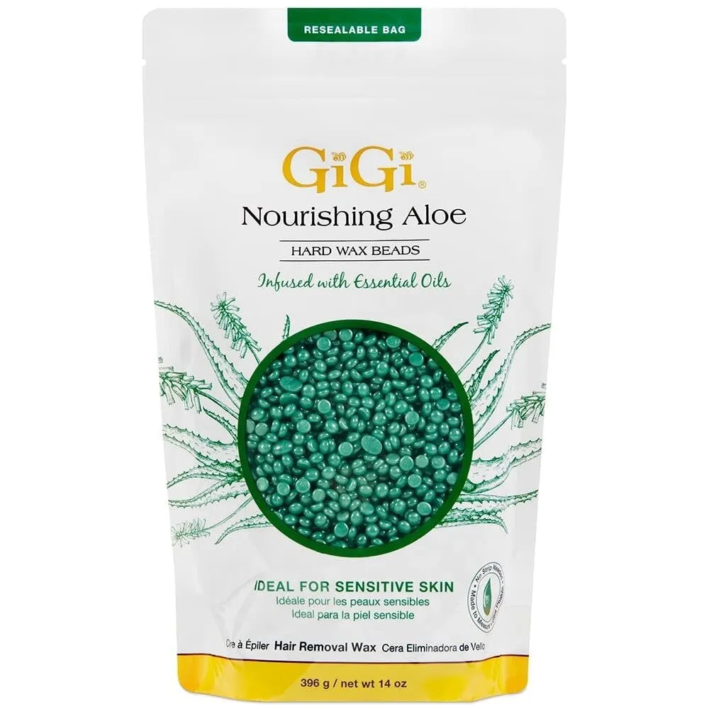 GiGi - Hard Wax Beads - Nourishing Aloe - 14 oz