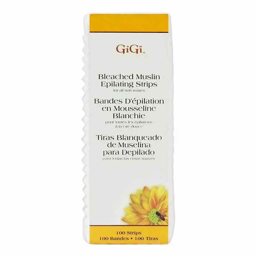 GiGi - Bleached Muslin Epilating Strips - Large - 100 Strips