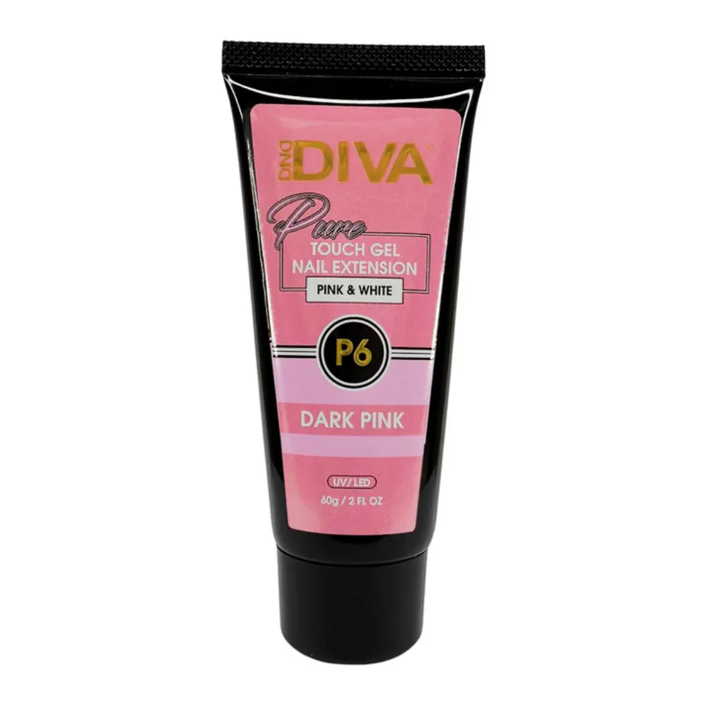 DND DIVA - Pure Touch Gel - P6 Dark Pink - 2 fl. oz