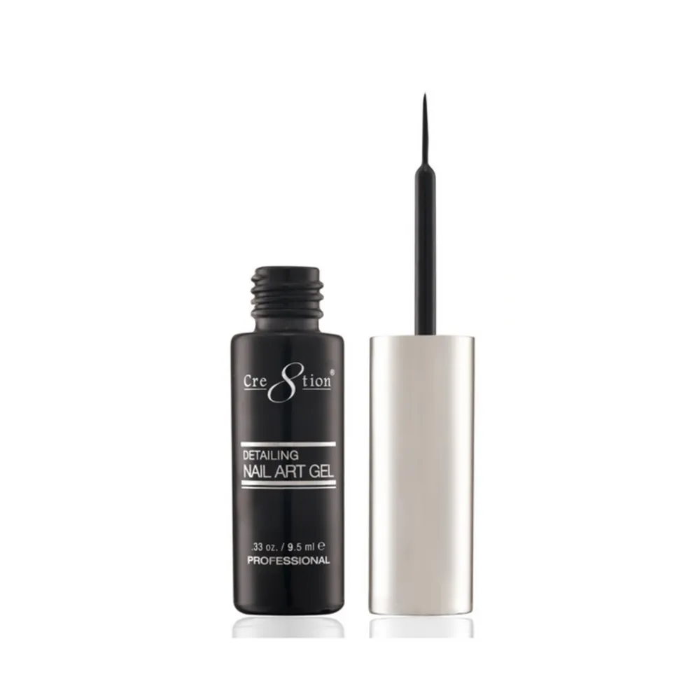 Cre8tion - Nail Art Gel Liner - Black - .33 oz